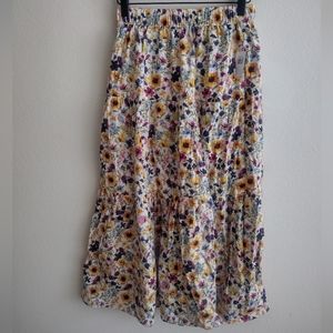 NWT Old Navy floral maxi skirt